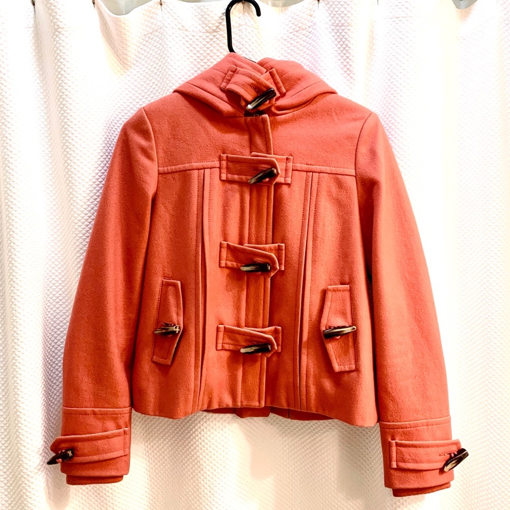 Anthropologie - Elevenses Coral Wool Coat